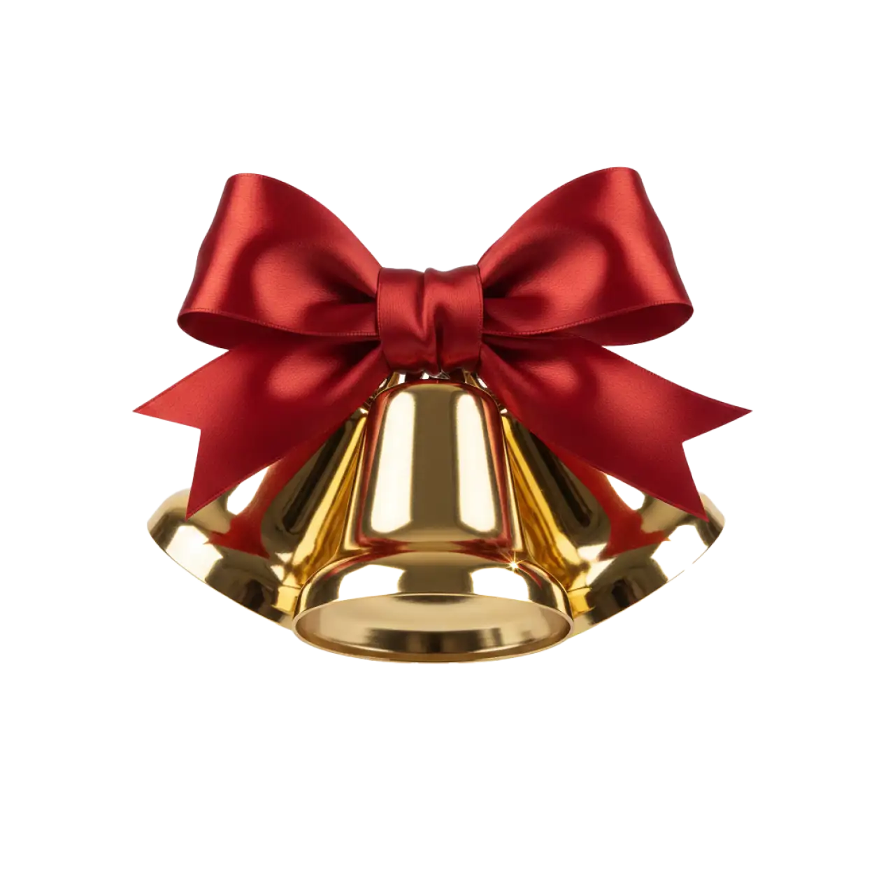 christmas bell png for festive poster