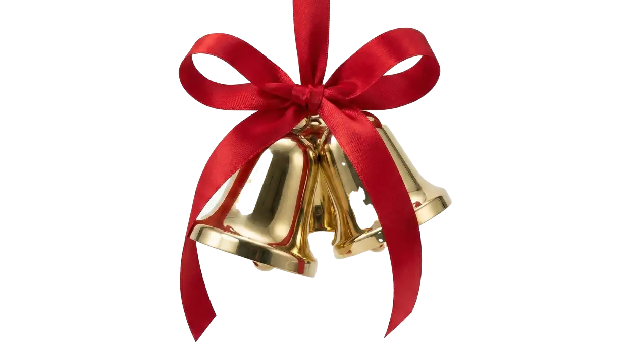 christmas bell png transparent for social media