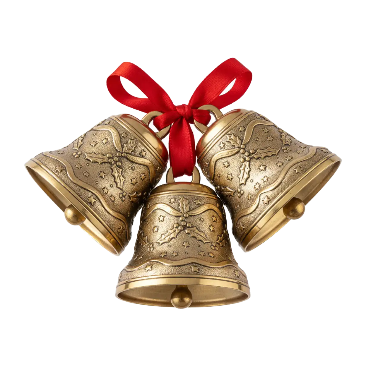Free Download Christmas Bells Png Isolated On Transparent - High Quality Christmas Bells Png PNG Image