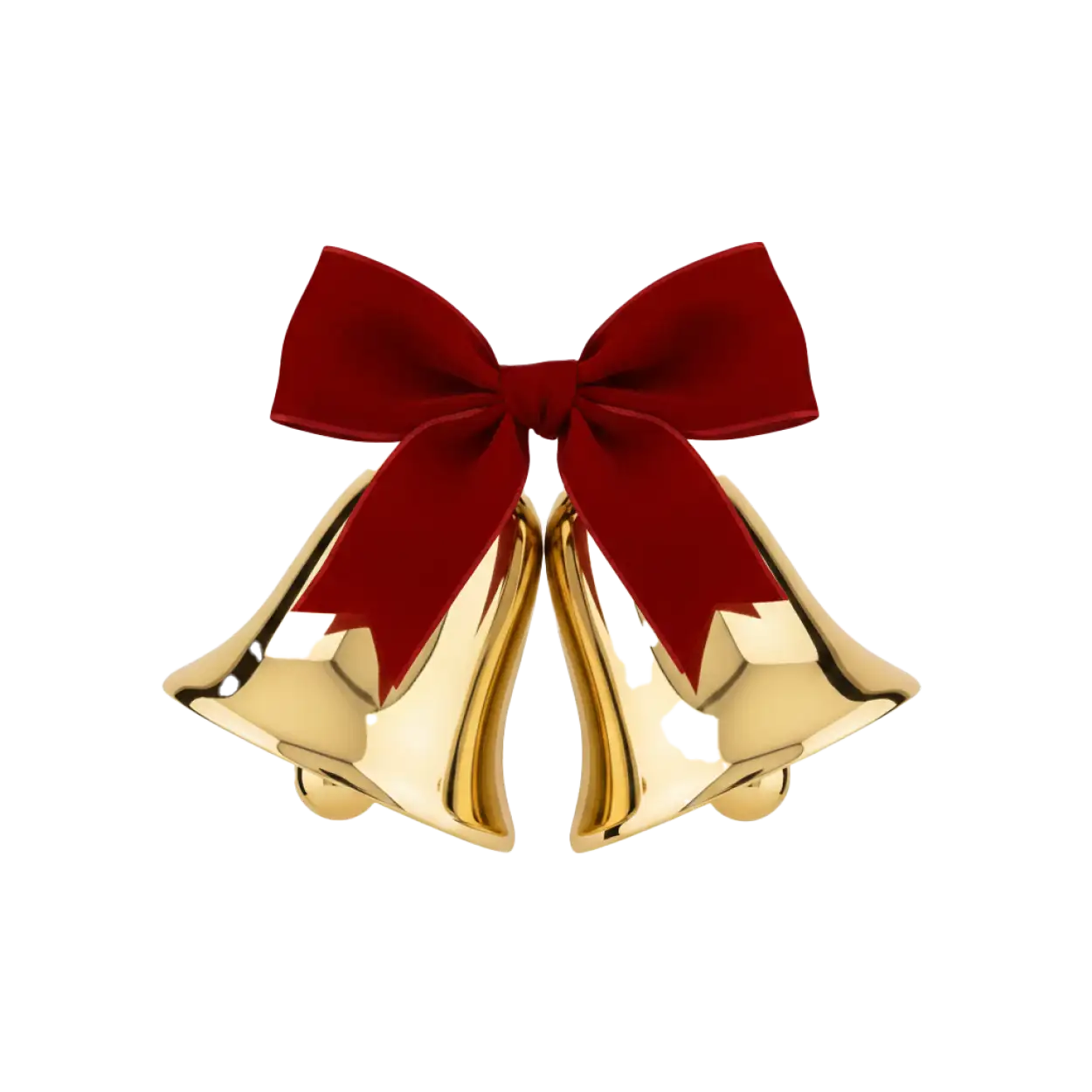 christmas twin bells png transparent
