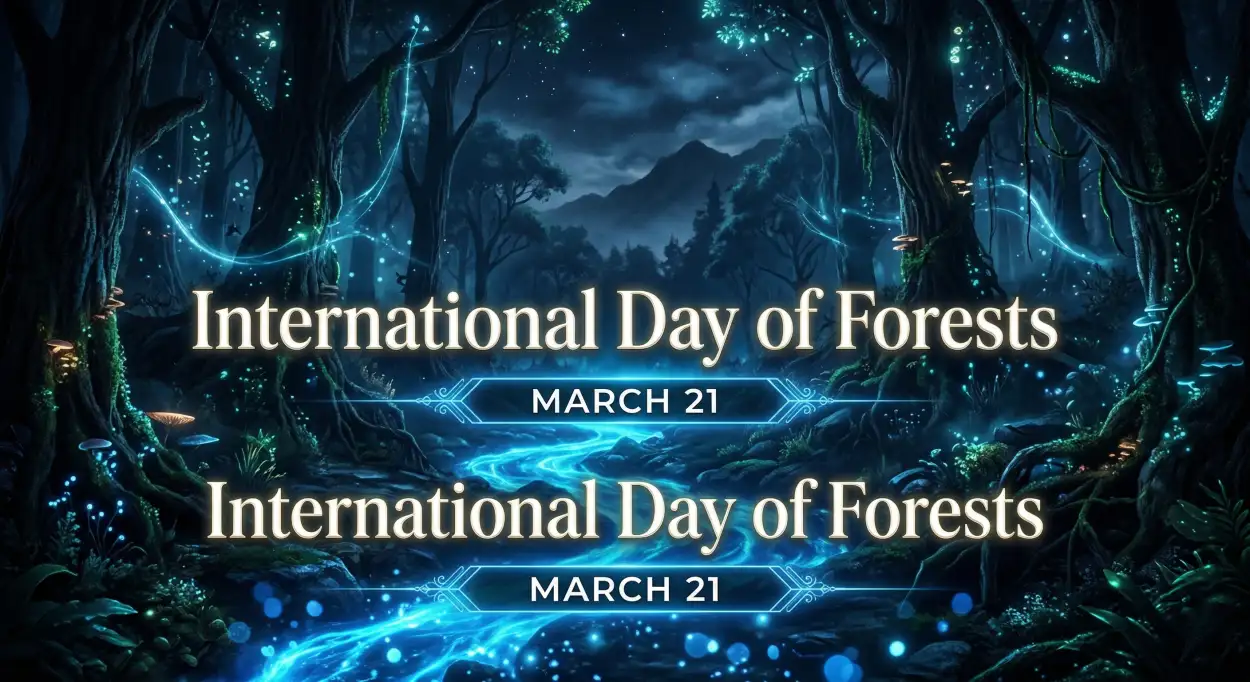 Free Download Cinematic Forest Day Banner Design - High Quality International Day Of Forests Image