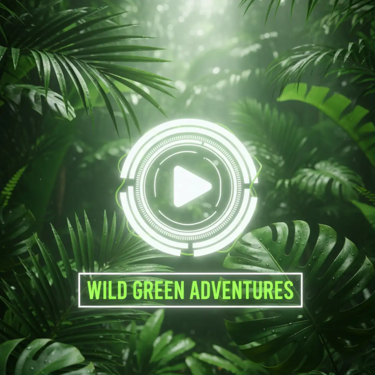 cinematic green youtube thumbnail background