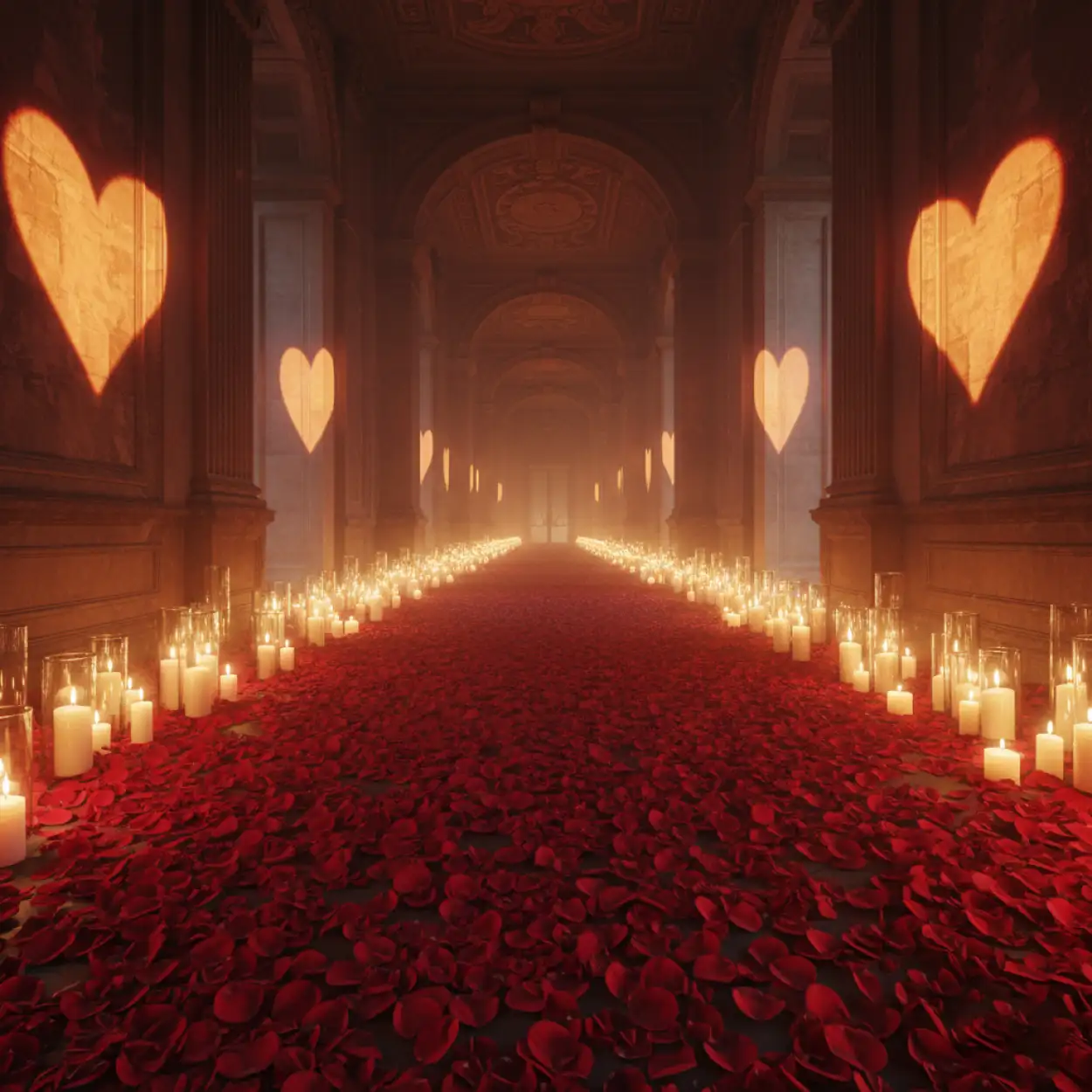 cinematic happy valentines day background