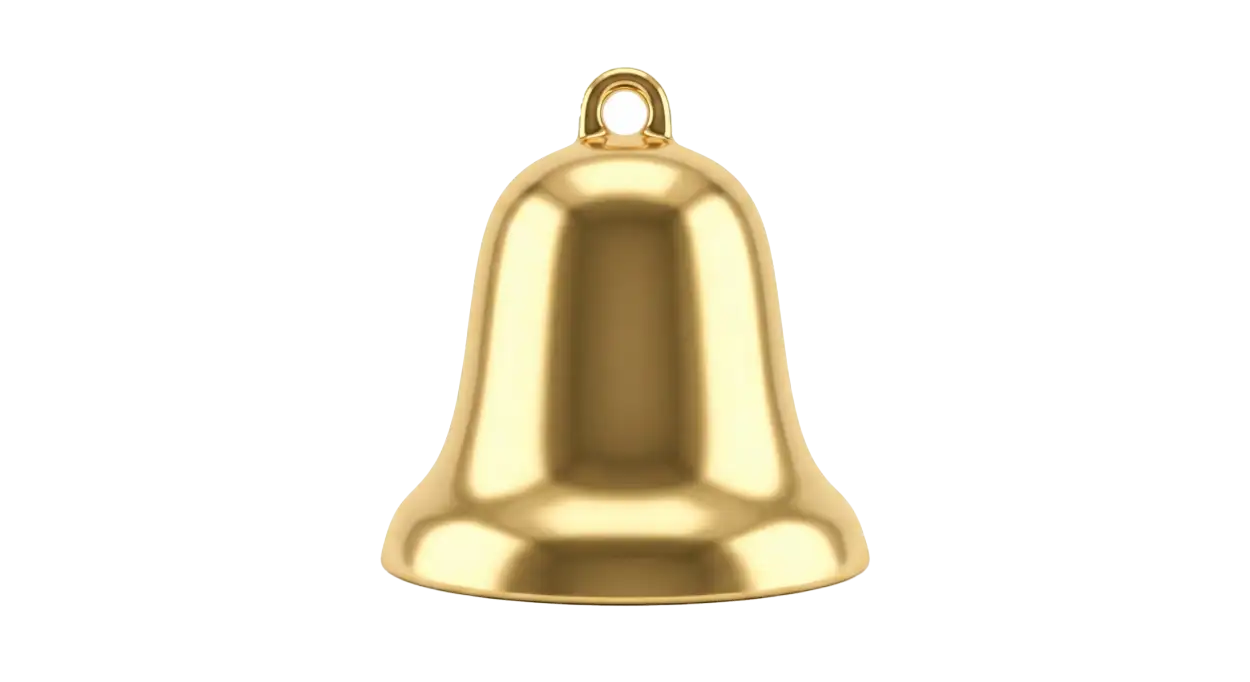 Classic Christmas Bell Png Premium Quality - Royalty Free Christmas Bell Png Image | Pngmagic Free Download Classic Christmas Bell Png Premium Quality - High Quality Christmas Bell Png PNG Image