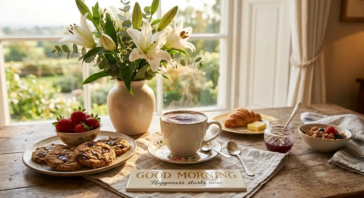 Free Download Coffee Good Morning Mountain View - High Quality Good Morning Coffee Image