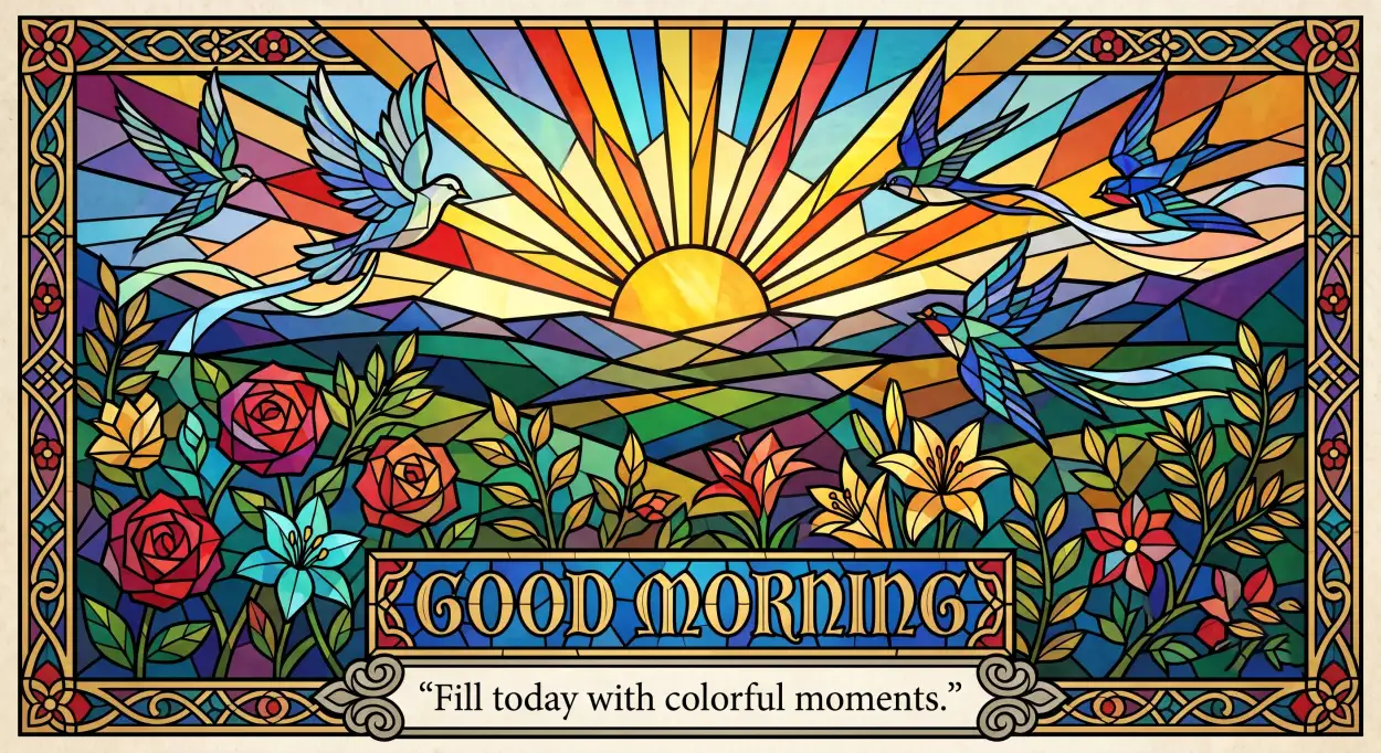 Free Download Colorful Good Morning Blessings - High Quality Good Morning Blessings Image