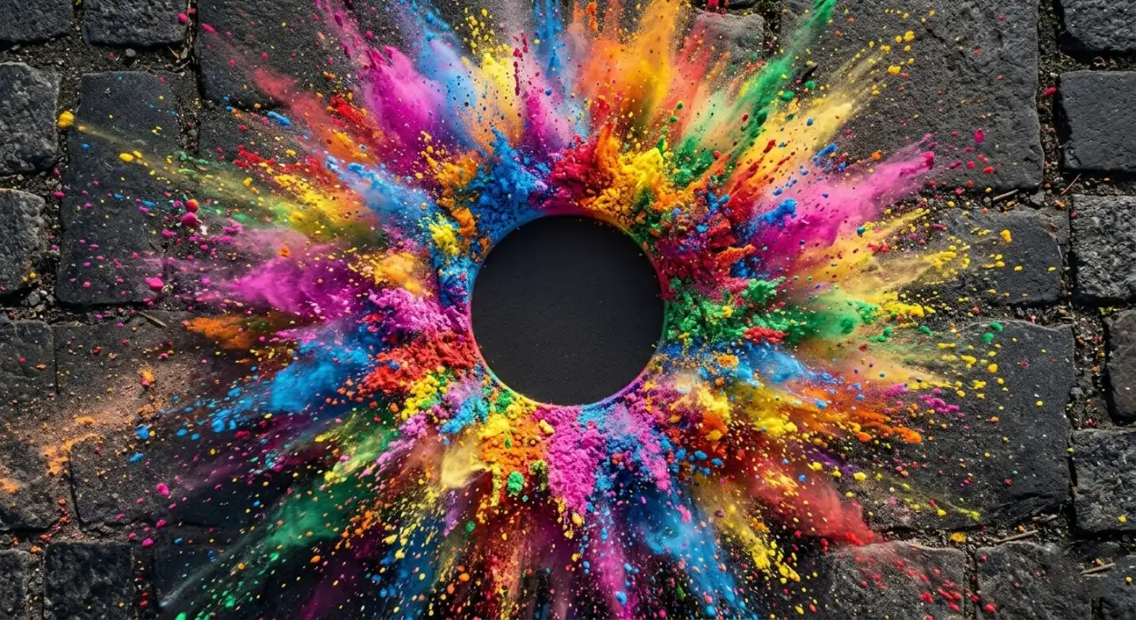 colorful holi poster background design