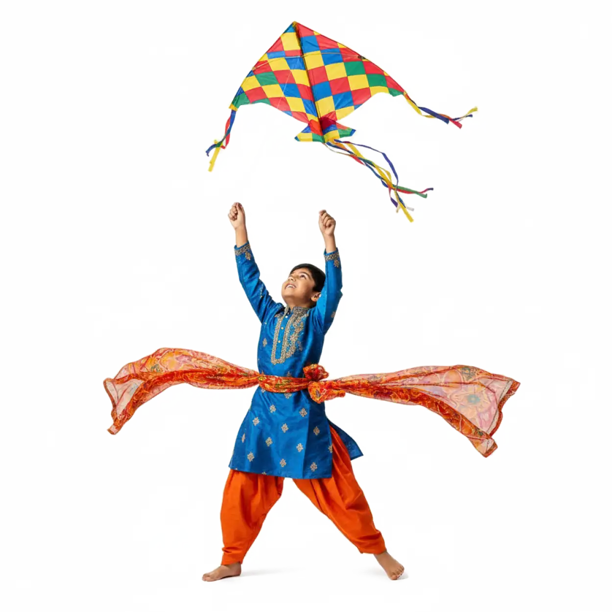 colorful kite flying png image