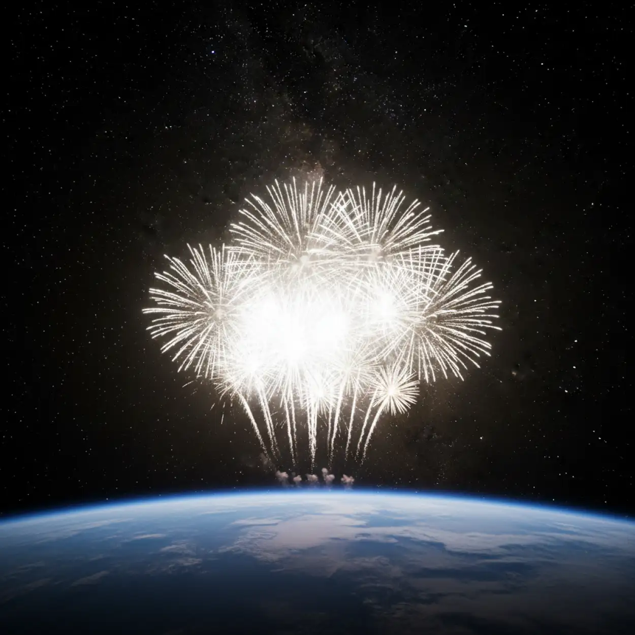 colorful new year fireworks background image