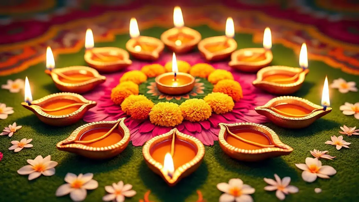 colorful onam festival background hd