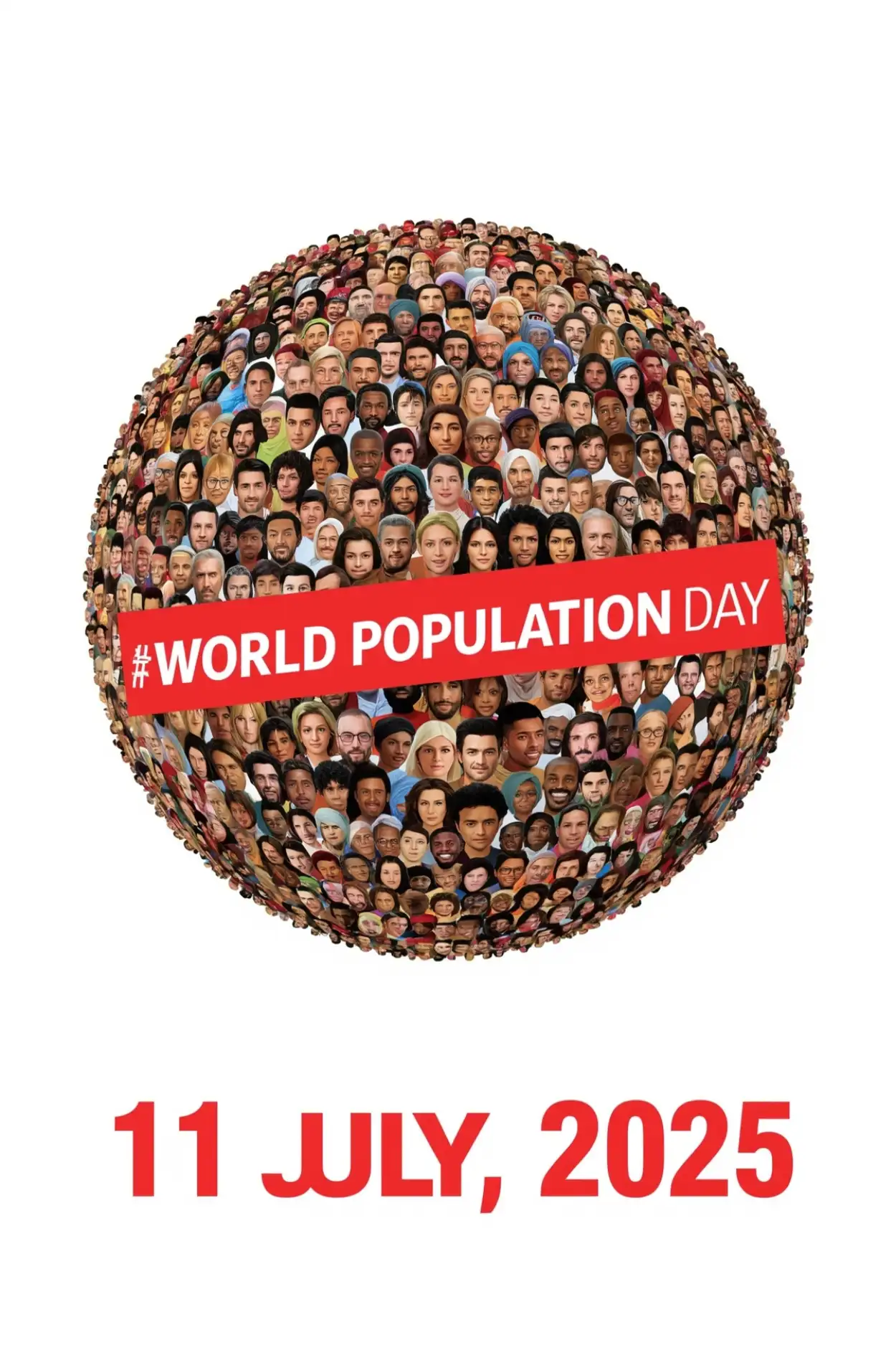 Free Download Colorful Poster For World Population Day - High Quality World Population Day Background