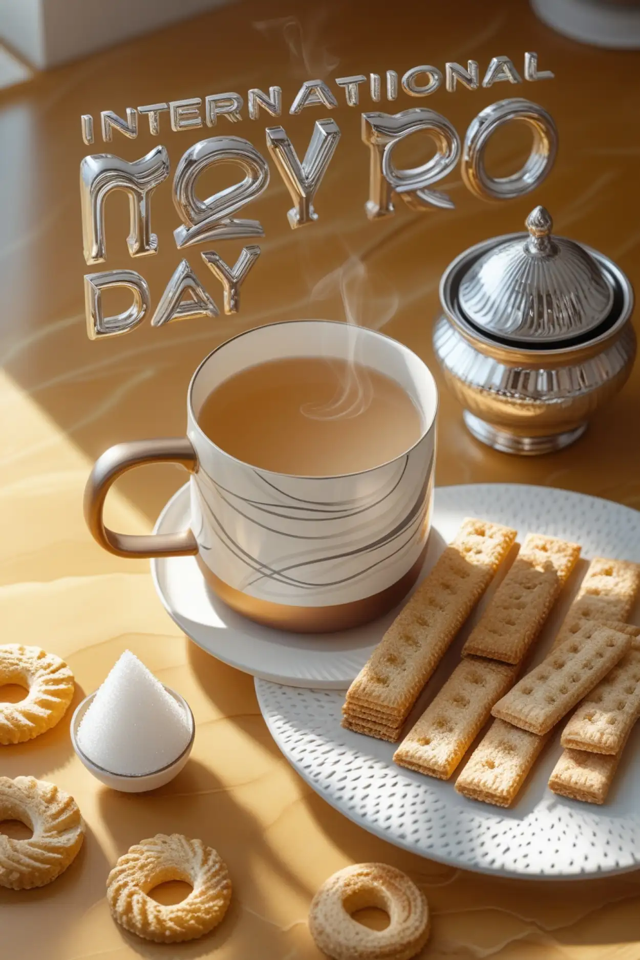 cozy tea day mood image