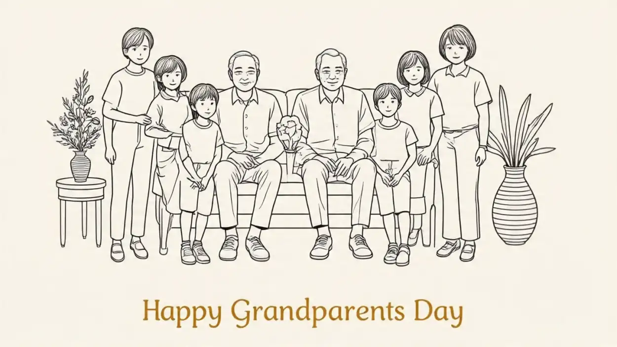 creative happy grandparents day poster design online