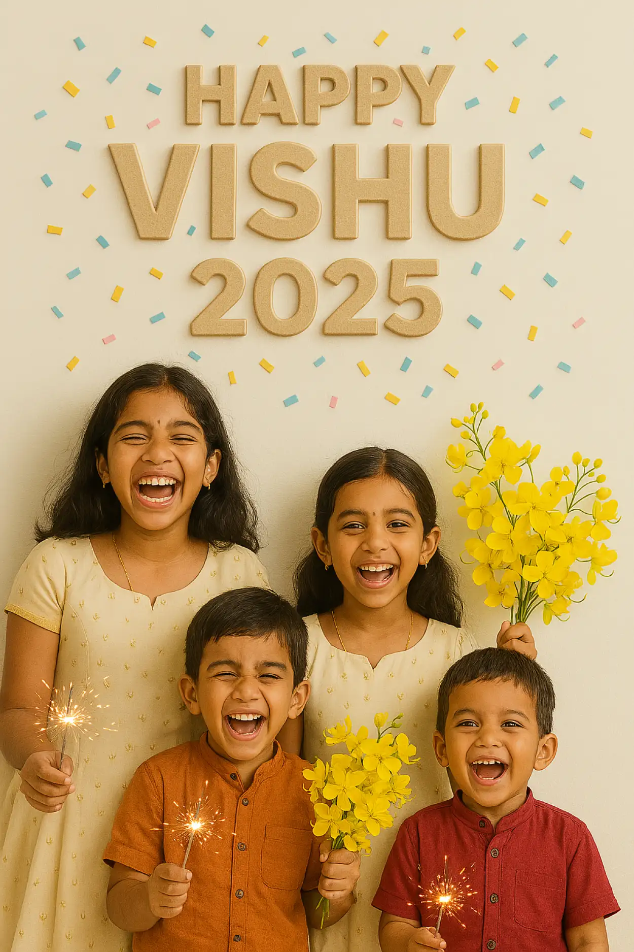 Creative Happy Vishu 2025 picture share
