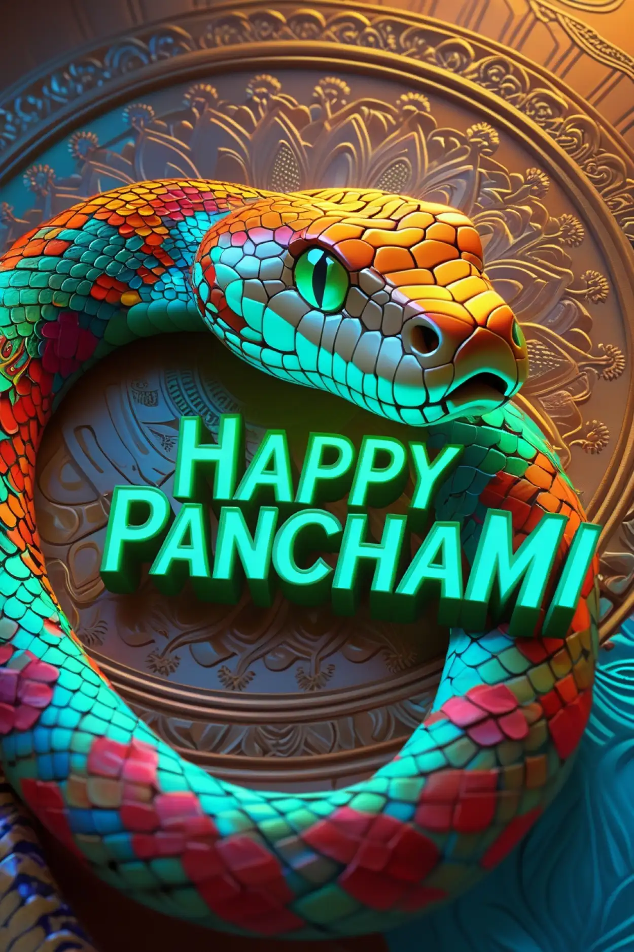 Creative Nag Panchami poster design