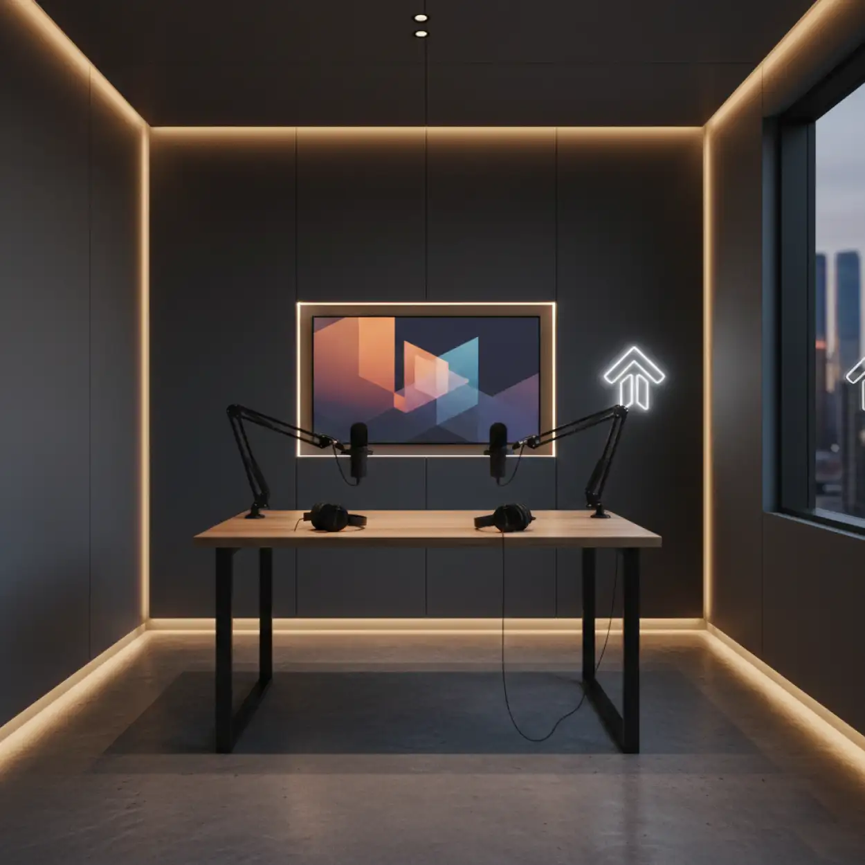 Free Download Creative Podcast Studio Background For Youtube - High Quality Podcast Studio Background Background