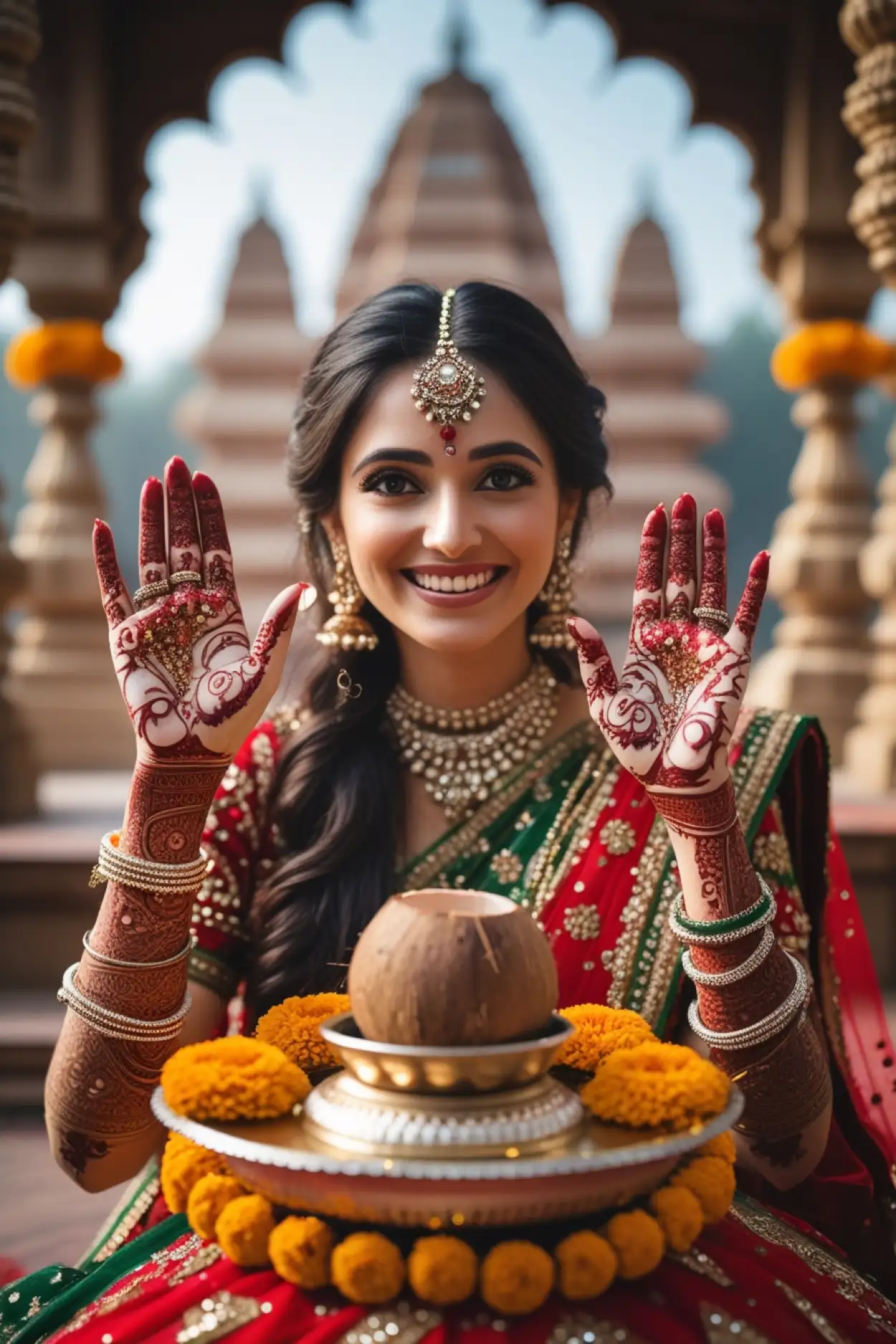 creative teej mehndi design 2025 latest