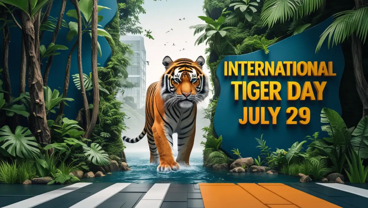 Creative Tiger Poster For Environment Awareness - Royalty Free International Tiger Day Image | Pngmagic Free Download Creative Tiger Poster For Environment Awareness - High Quality International Tiger Day Background