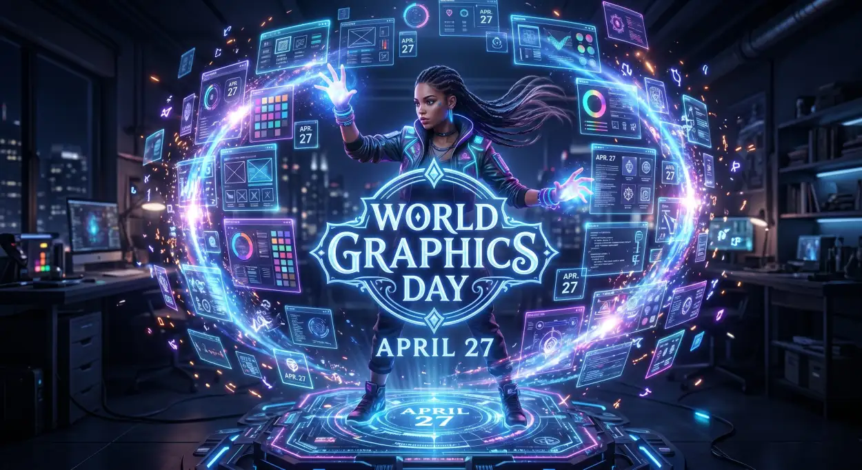 Free Download Creative World Graphics Day Reels Content - High Quality World Graphics Day 2026 Image