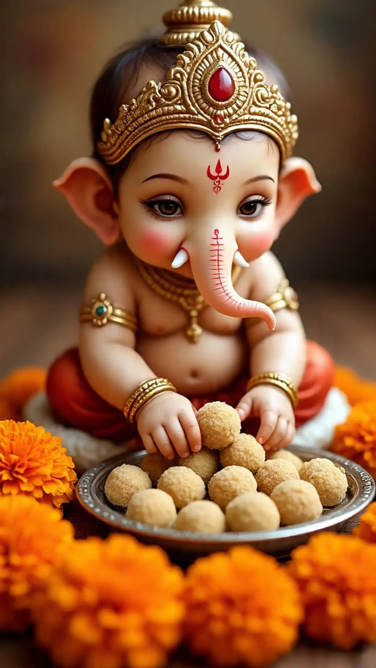 cute baby Ganesha idol photo HD