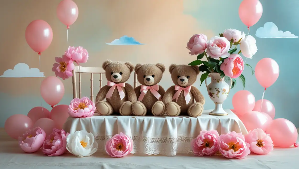 cute birthday background pink theme