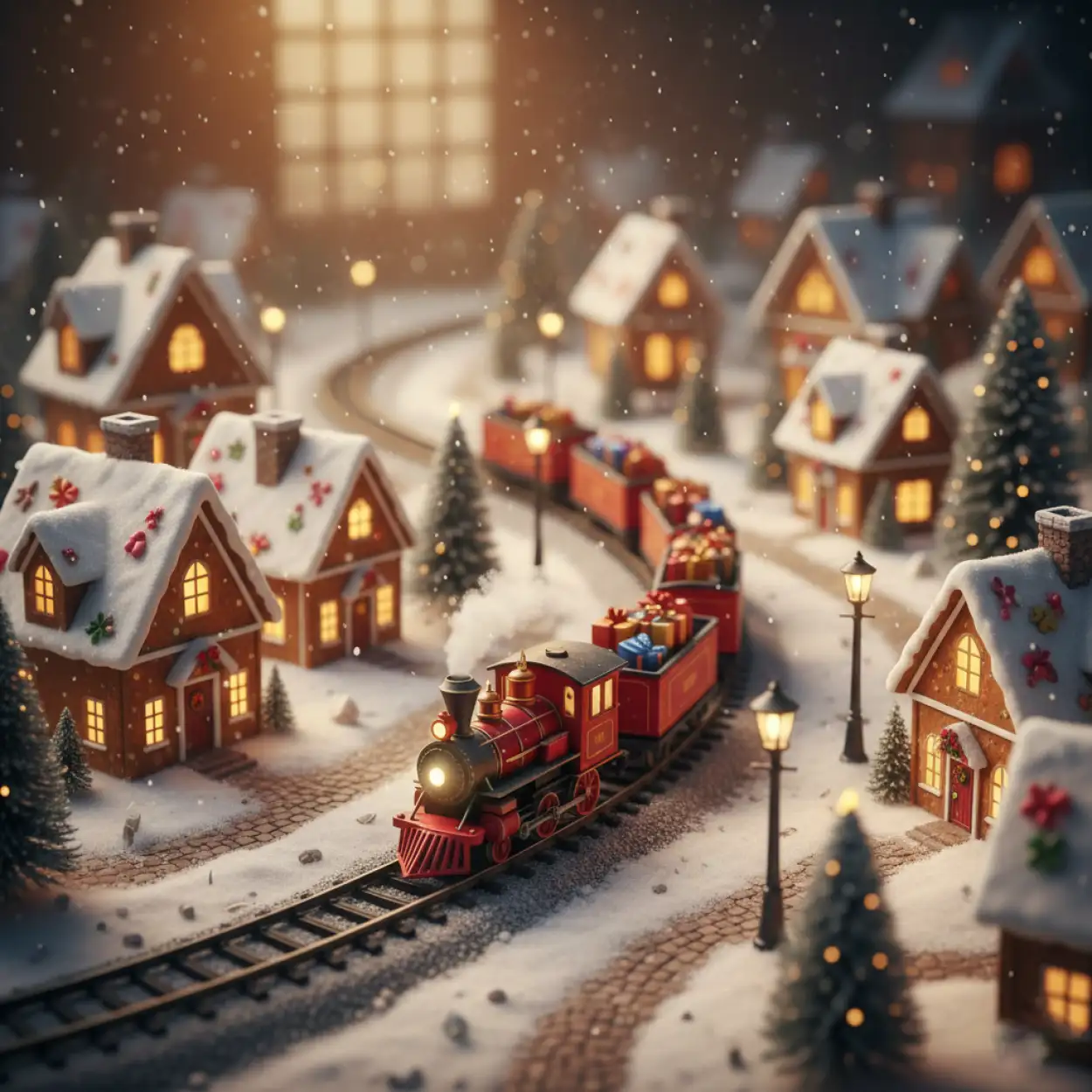 cute cartoon merry christmas kids background