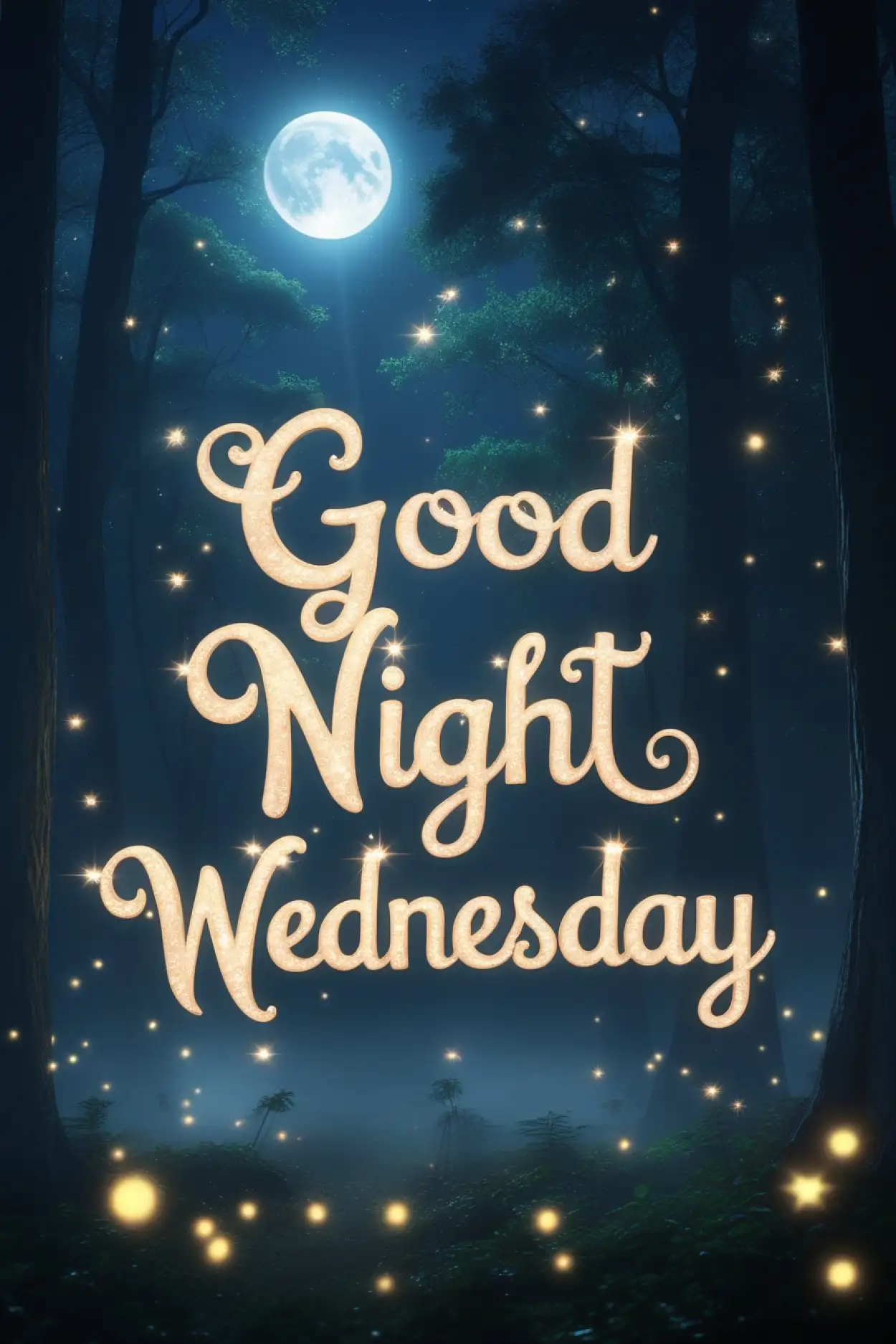 cute good night Wednesday wallpaper