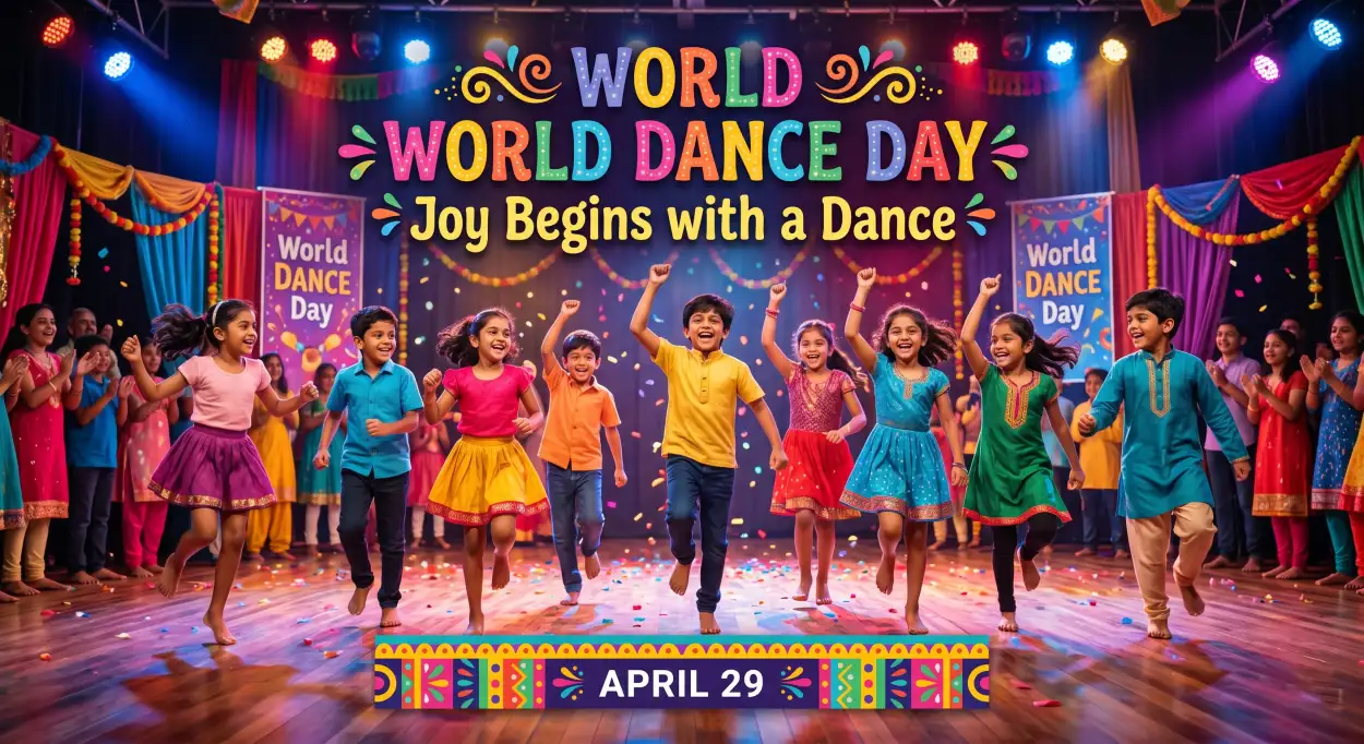 Free Download Dance Schools Celebrating Dance Day India - High Quality World Dance Day 2026 Image