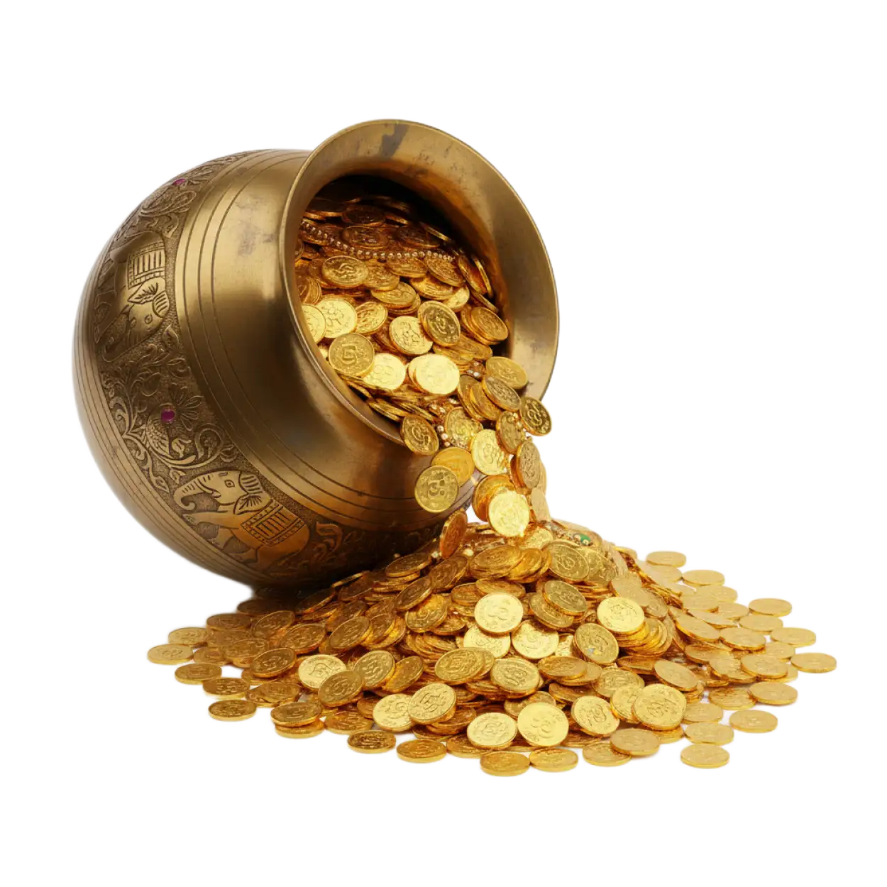 dhanteras coin stack png hd