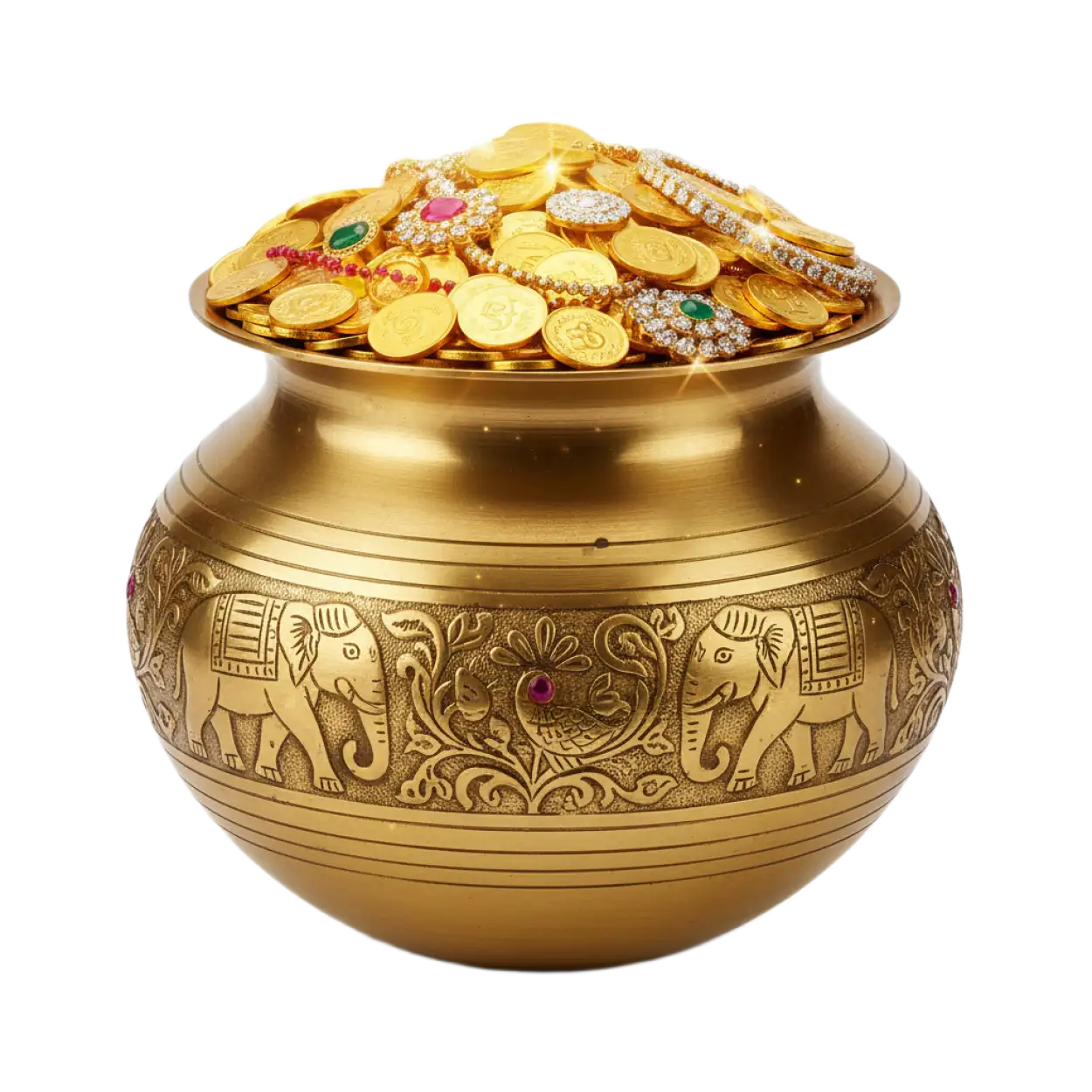 dhanteras golden kalash png hd
