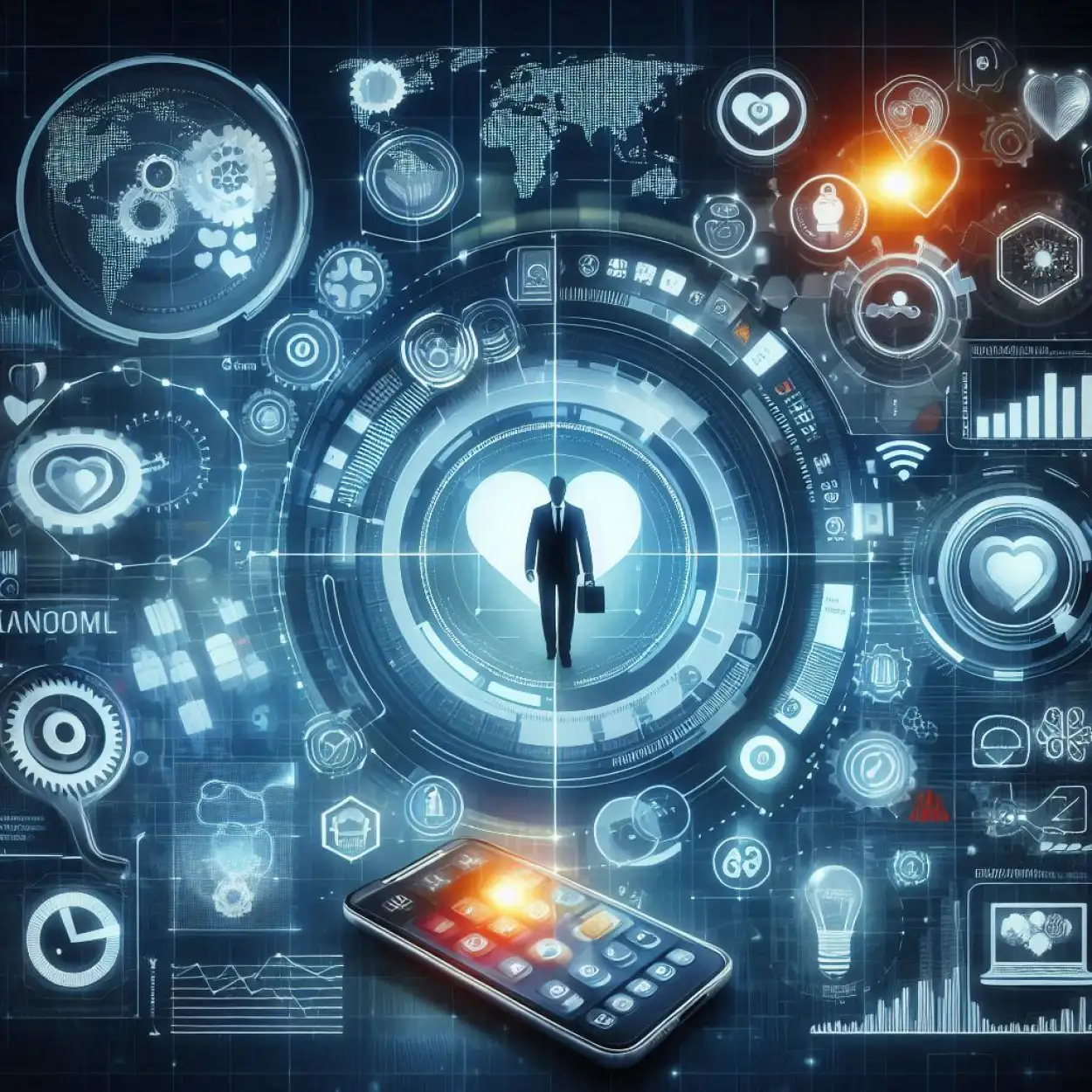 Free Download Digital Marketing Analytics Technology Background - High Quality Technology Background Background