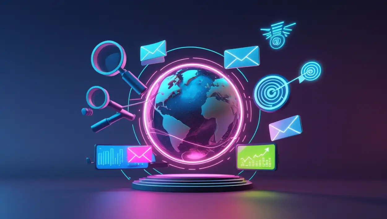 digital marketing background for presentation