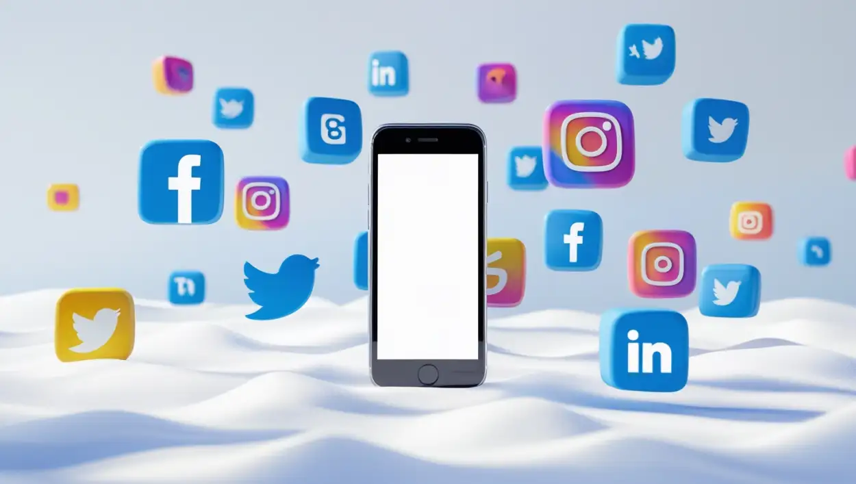 digital marketing background with laptop