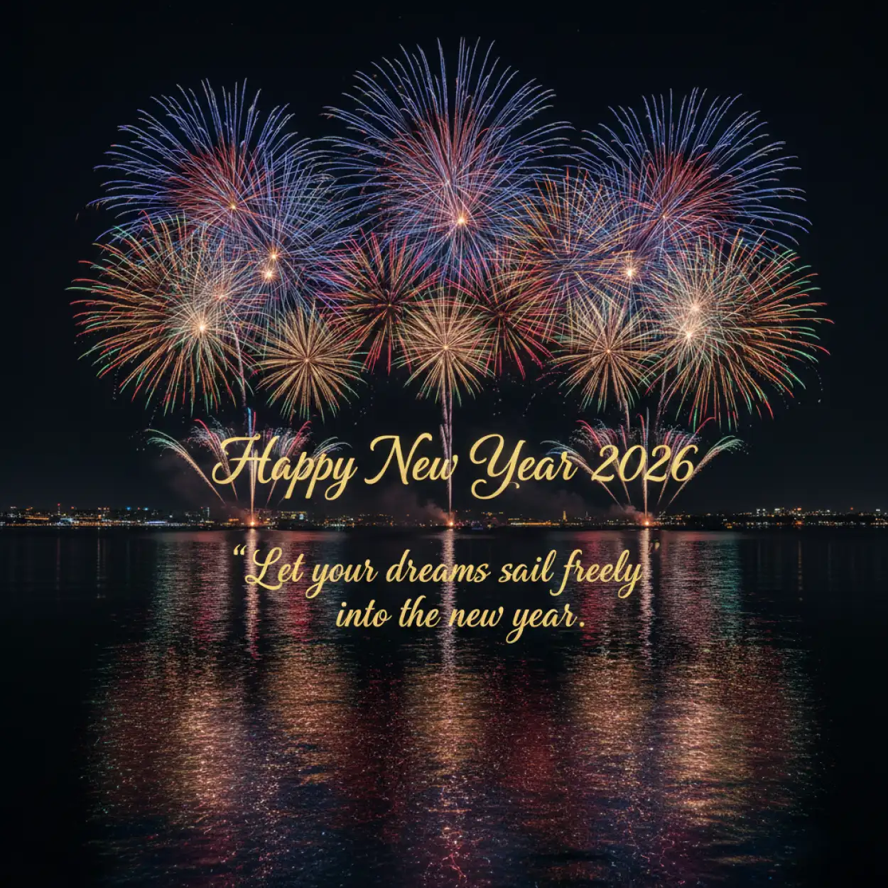 Free Download Digital New Year Greeting Card 2026 - High Quality New Year Greeting Card Background