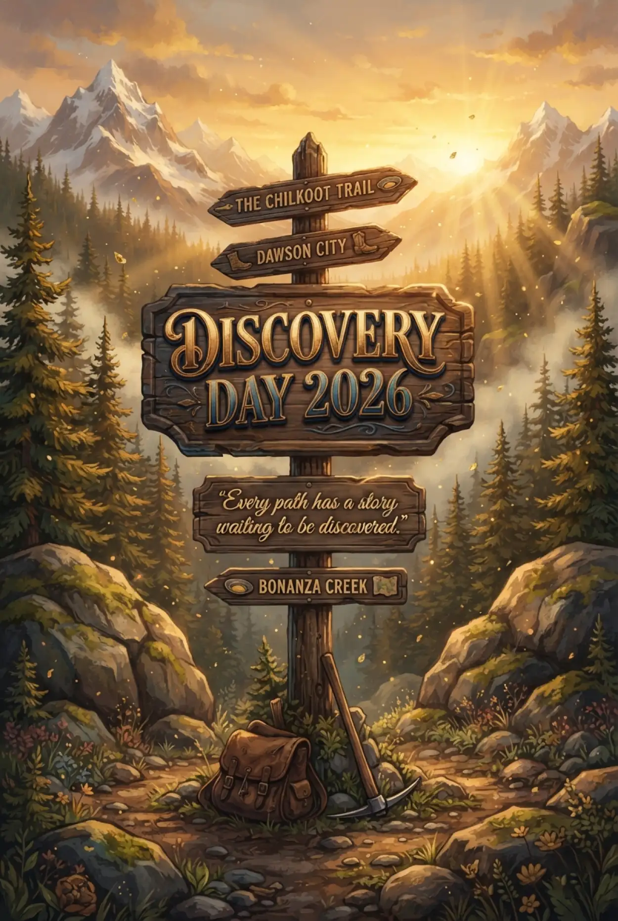Free Download Discovery Day 2026 Lettering Design - High Quality Discovery Day 2026 Image