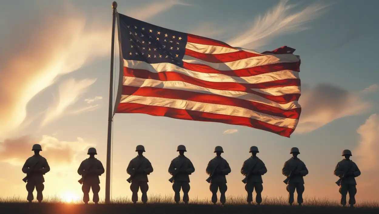 distressed usa flag background overlay