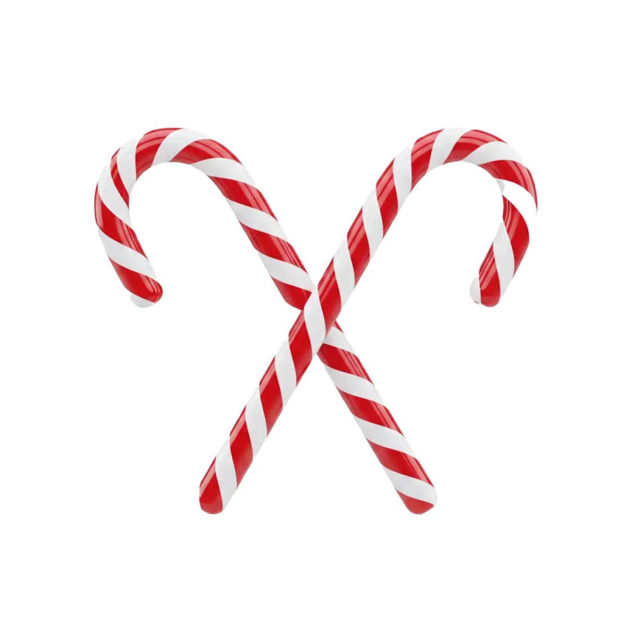 Free Download Double Candy Cane Png Crossed - High Quality Candy Cane Png PNG Image