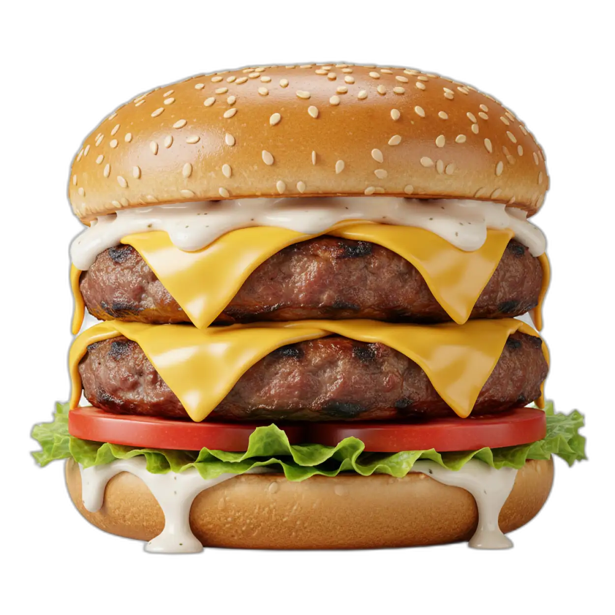 double cheese burger png
