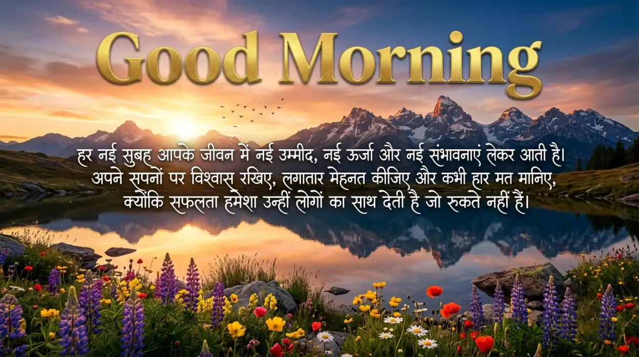 Free Download Download Good Morning Quotes Hindi - High Quality Good Morning Motivational Quotes Hindi Image
