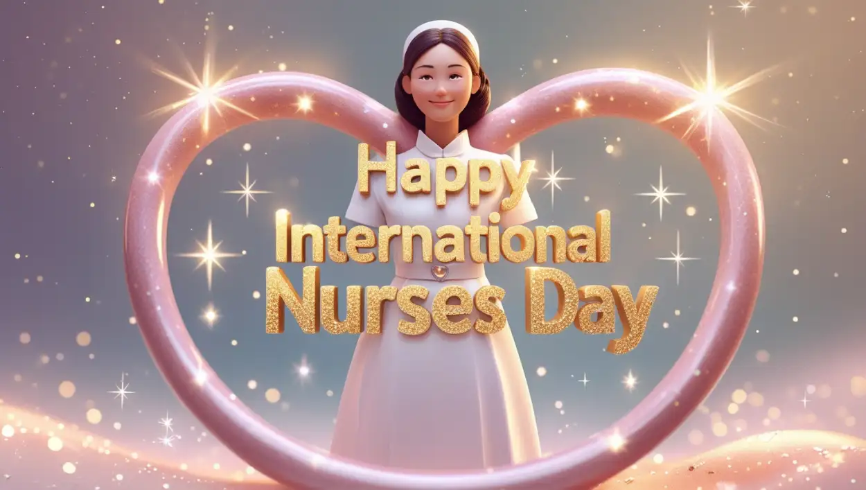 Downloadable Happy International Nurses Day text image