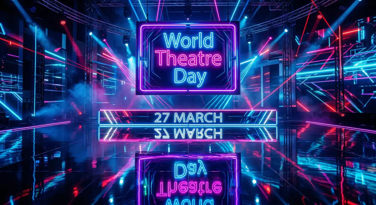 Free Download Drama Day Poster Psd Free - High Quality World Theatre Day Image