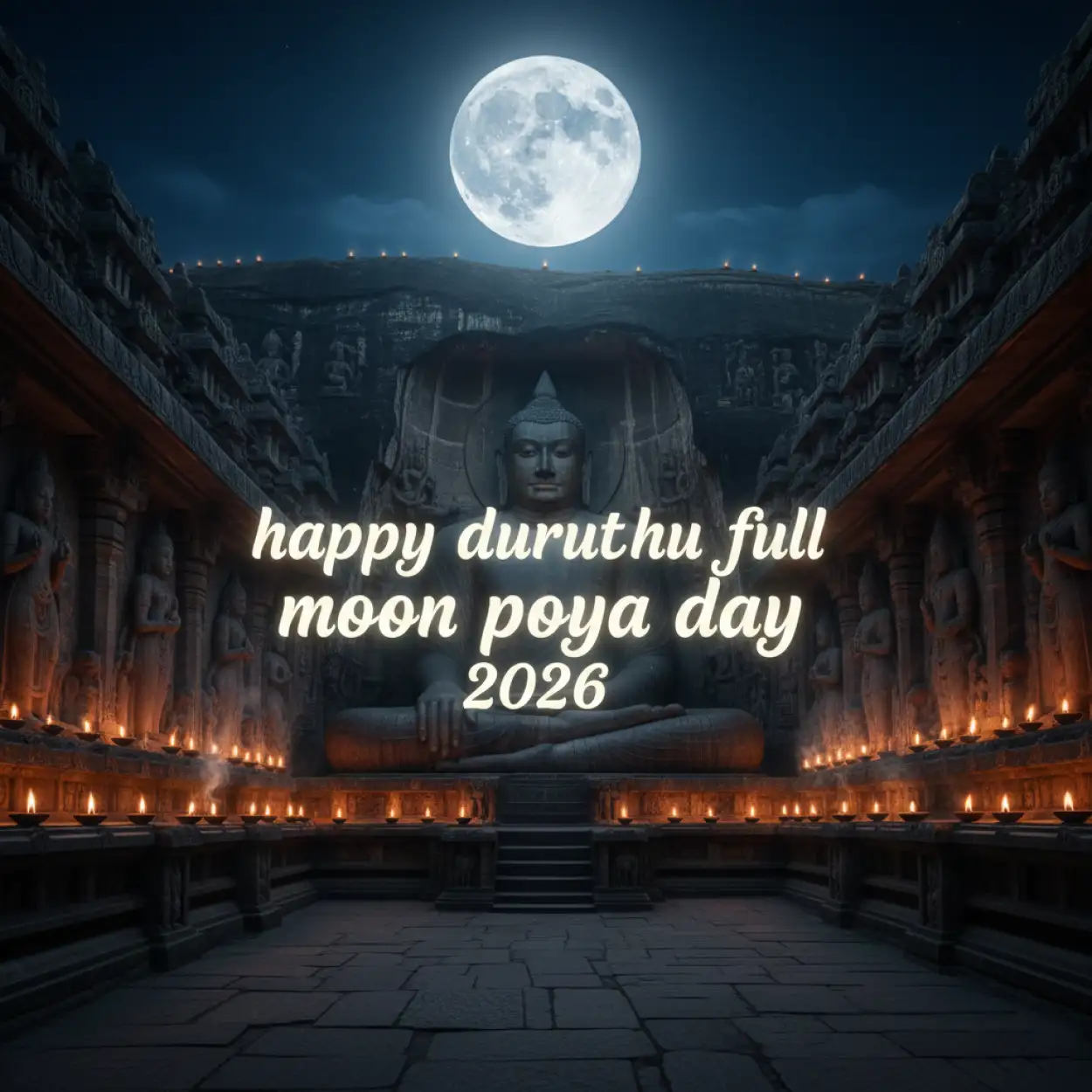 duruthu poya day calm night quotes
