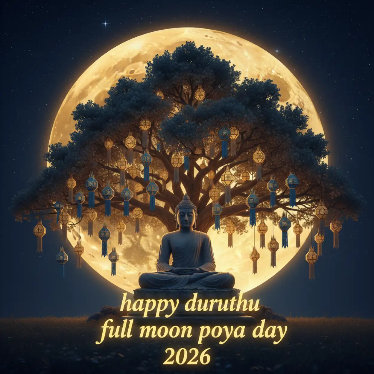 duruthu poya day festival background