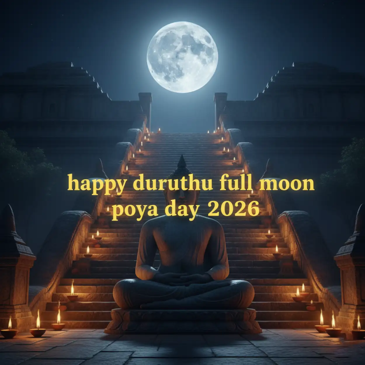 duruthu poya day images 2026