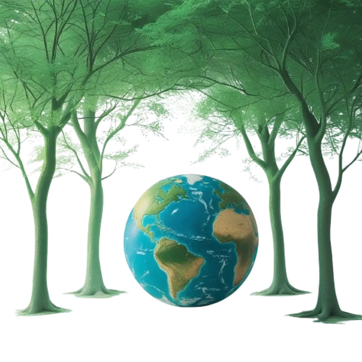 Free Download Earth And Forest PNG Free Download - High Quality Earth With Trees Png PNG Image