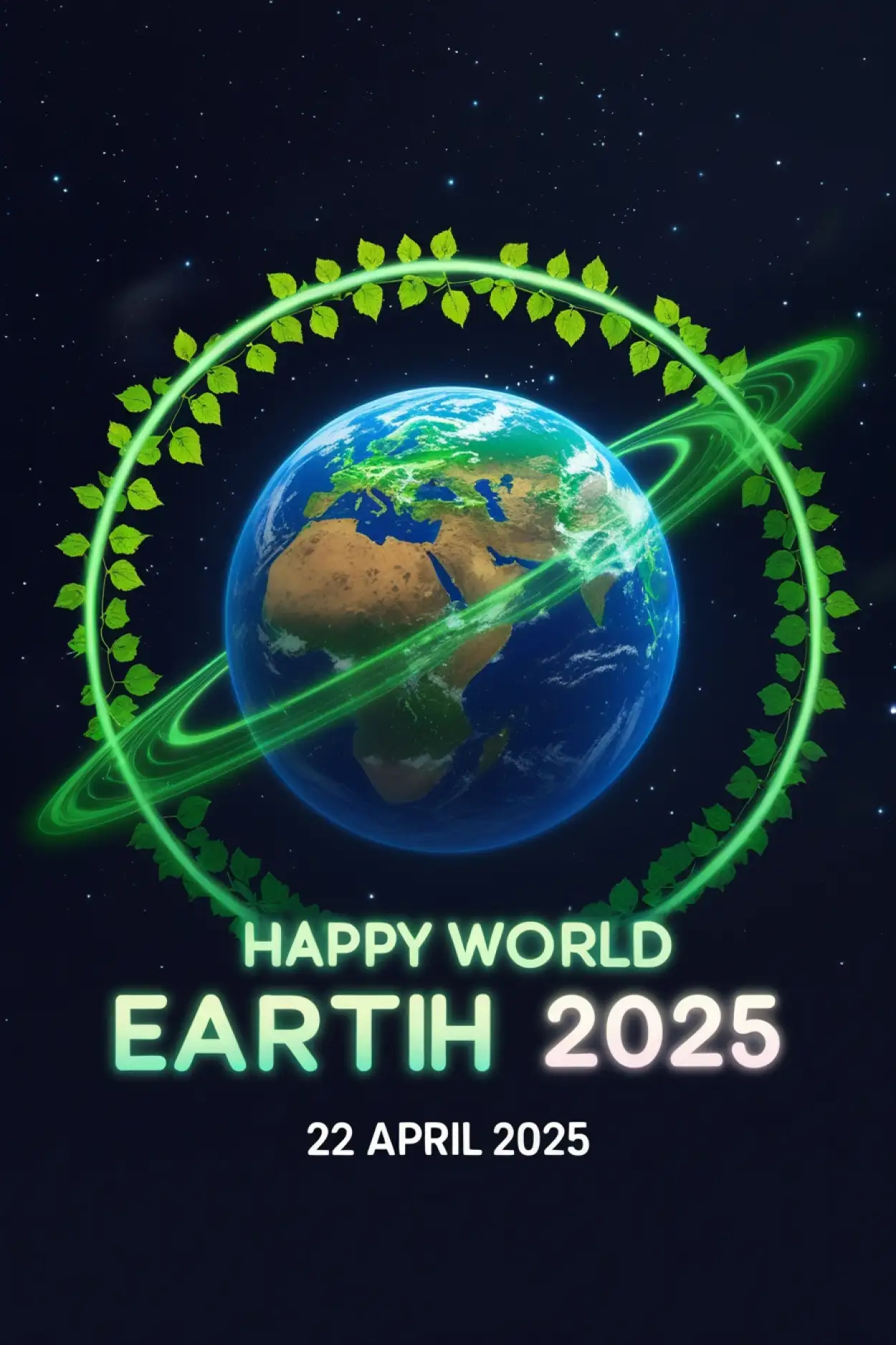 Earth Day 2025 22 April poster for kids
