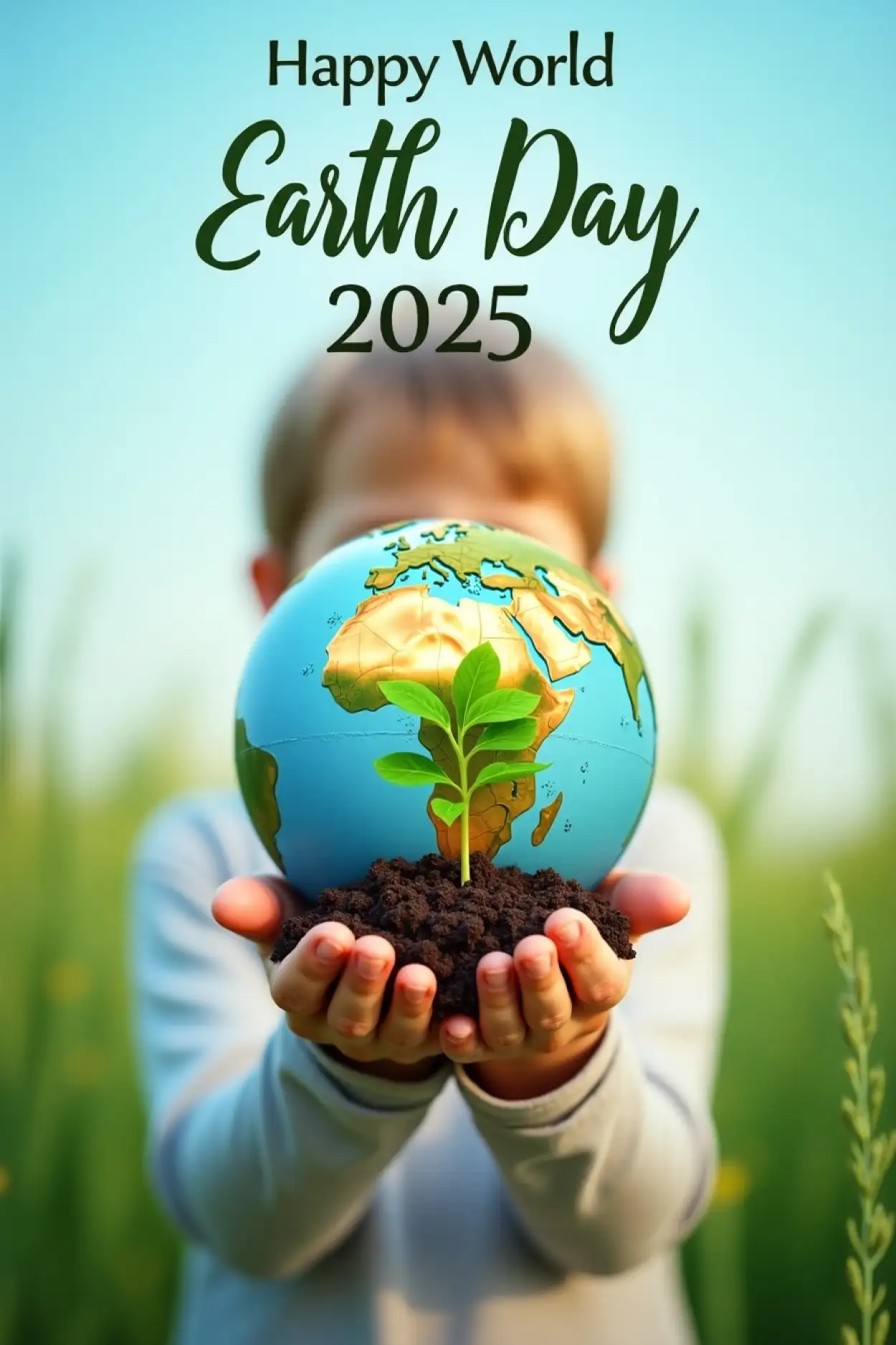 Free Download Earth Day 2025 Motivational Quote Poster - High Quality Happy World Earth Day 2025 Background