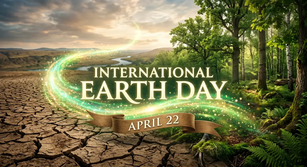 Free Download Earth Day 2026 Banner Png Hd - High Quality International Earth Day 2026 Transparent PNG