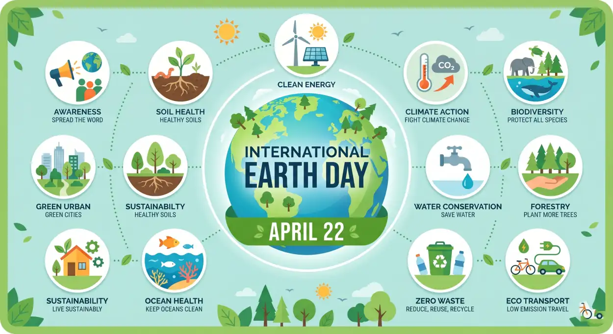 Free Download Earth Day 2026 Celebration Ideas - High Quality International Earth Day 2026 Image