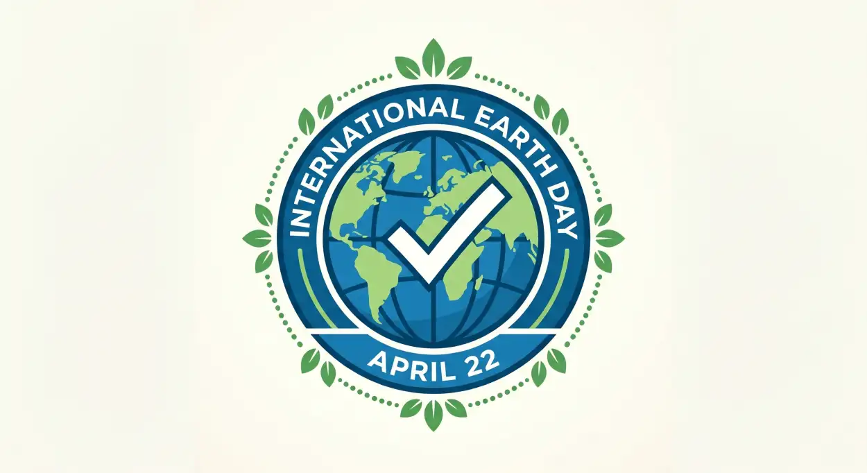 Free Download Earth Day 2026 Eco Badge Design - High Quality International Earth Day 2026 Image